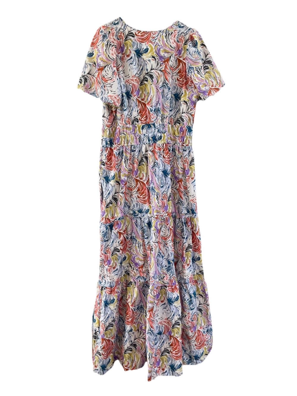 Anthropologie Somerset Abstract Swirl
Tiered Cotton Maxi Dress Large - Picture 2 of 13